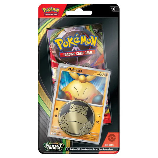 Pokémon Mega Evolution Perfect Order Blister Pack (Makuhita Coin)